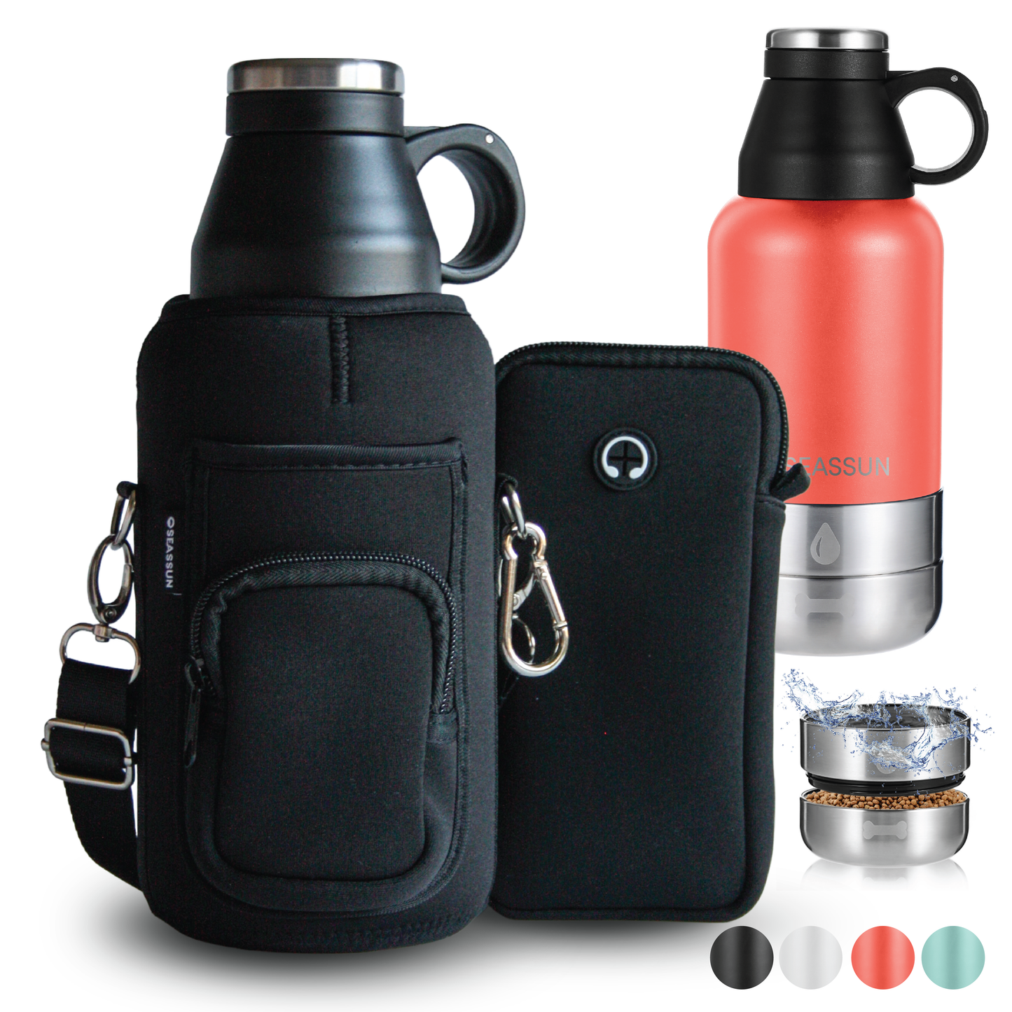 Pooch Pack - Dog Water Bottle & Neoprene Bag
